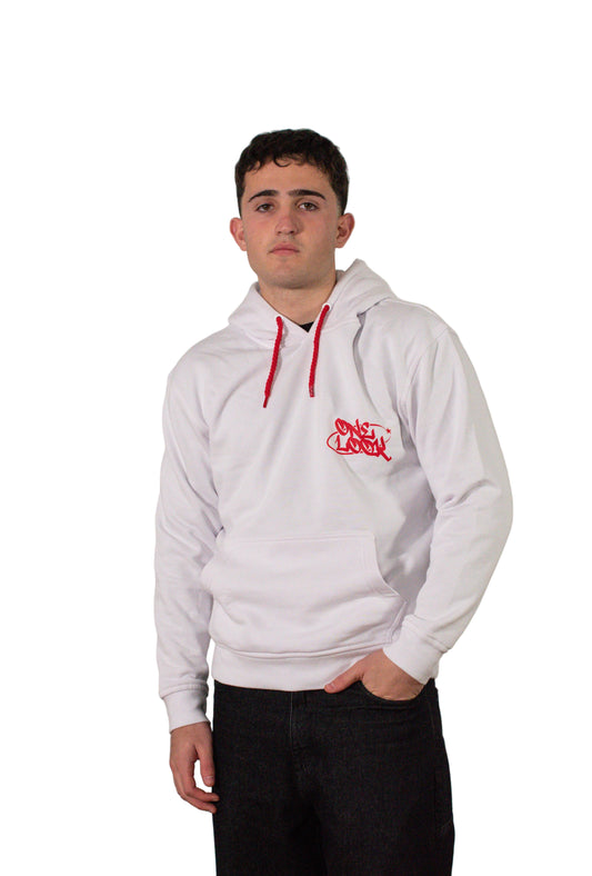 sudadera stars of wrld white (Red)