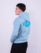 Sudadera light blue stars of wrld
