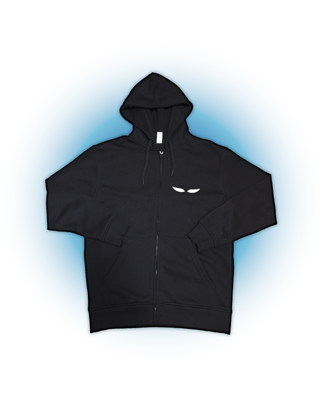 Sudadera black con cremallera EYES